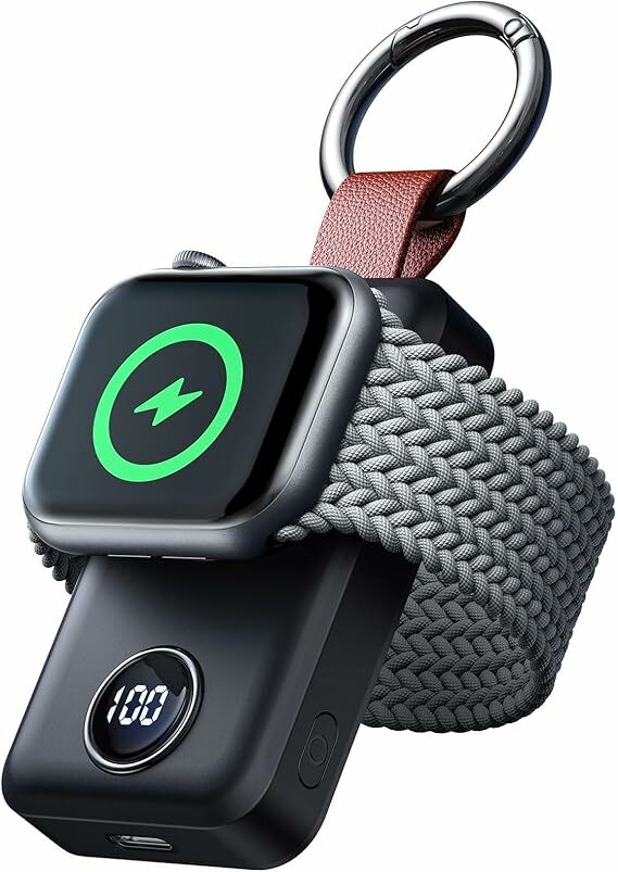 JOYROOM Carregador Apple Watch, 2000 mAh carregador sem fios portátil para Apple Watch Series
