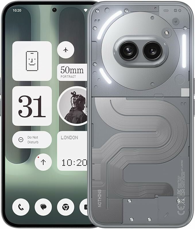 Nothing Phone (2a) Plus 12 + 256 GB, smartphone com câmara frontal de 50 MP