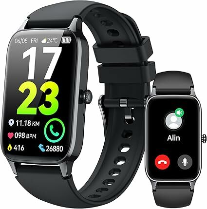 Relógio inteligente homem mulher com chamadas, 1,57" HD Smartwatch com 112 modos desportivos