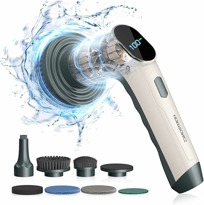 Escova elétrica limpeza casa