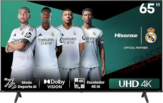 Hisense 65E6NT - UHD 4K, VIDAA Smart TV, 65 polegadas, visão Dolby, modo de jogo Plus, DTS Virtual X