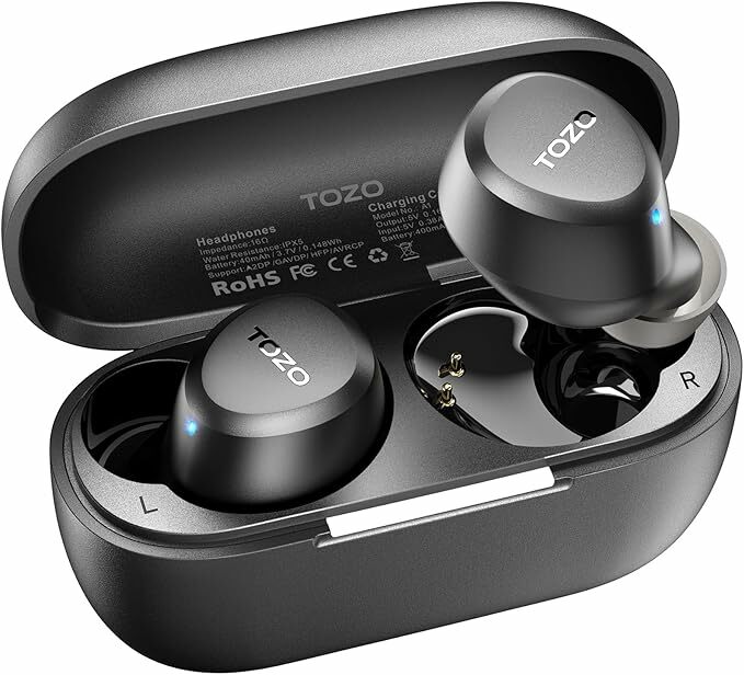TOZO A1 Auriculares sem fios Bluetooth 5.3