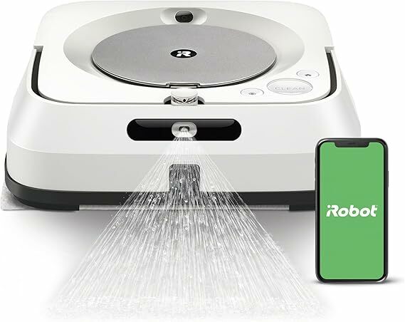 iRobot Braava Jet M6 Robot esfrega o chão, pulverizador de jato de pressão