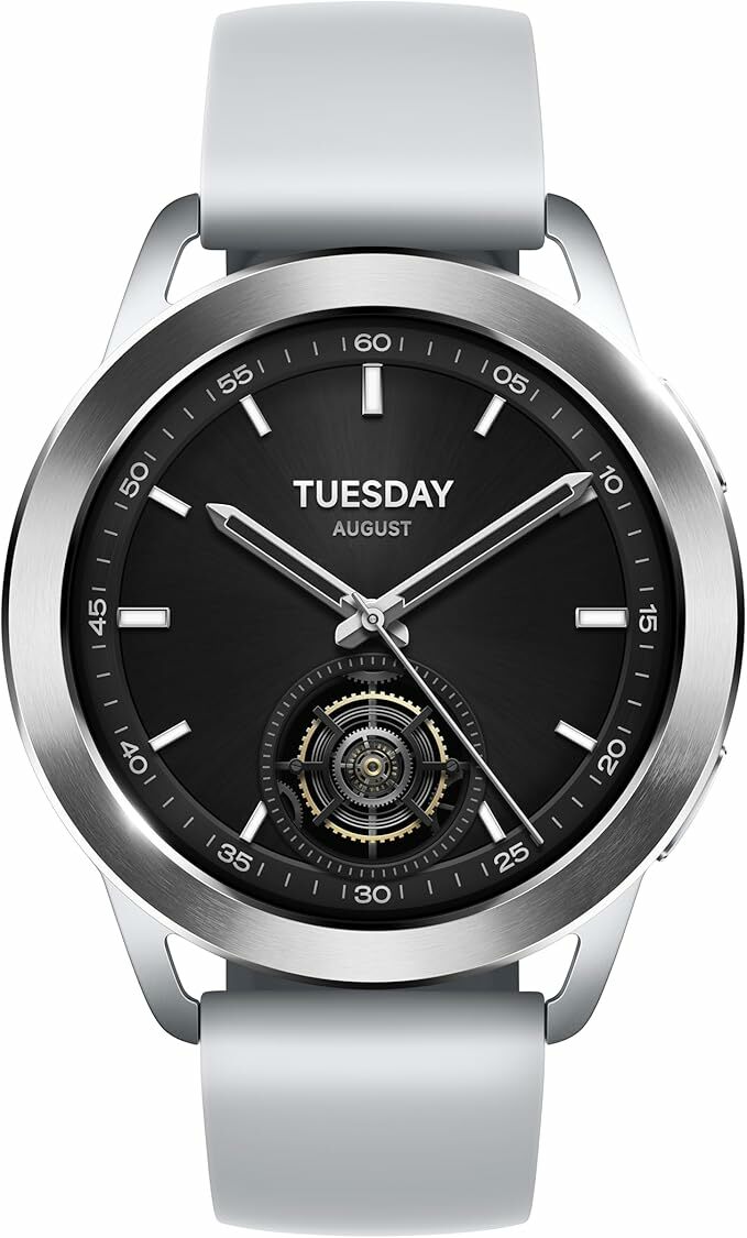 Xiaomi Watch S3 bateria de 486 mAh (15 dias), carregamento rápido, Xiaomi HyperOS, detecção de frequência cardíaca de 12 canais, GPS L1+L5, resistência à água 5ATM e modo de esqui.