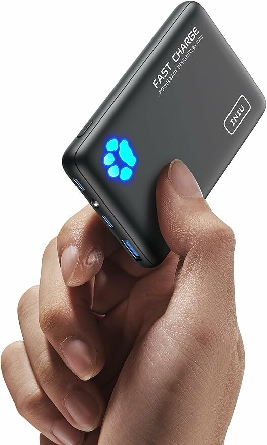 INIU Power Bank, 22,5 W PD3.0 o mais leve 10000 mAh bateria externa