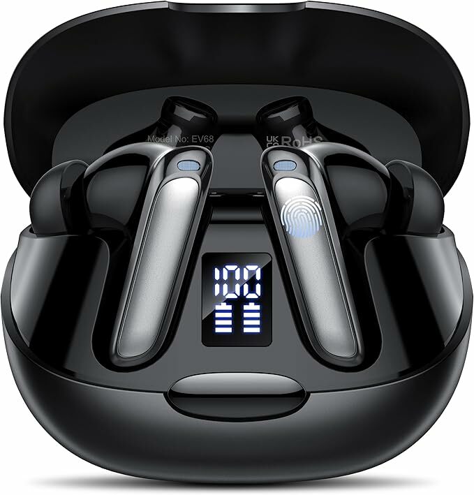 AI Auriculares tradutor em tempo real, 48H auriculares tradutores de idiomas com 164 idiomas