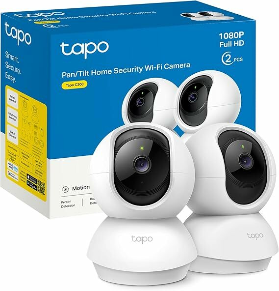 Tapo C200P2 - Câmara IP Wi-Fi 360° câmara de vigilância FHD 1080p