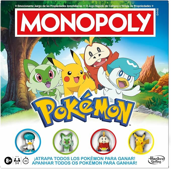Jogo de tabuleiro Monopoly edição Pokémon