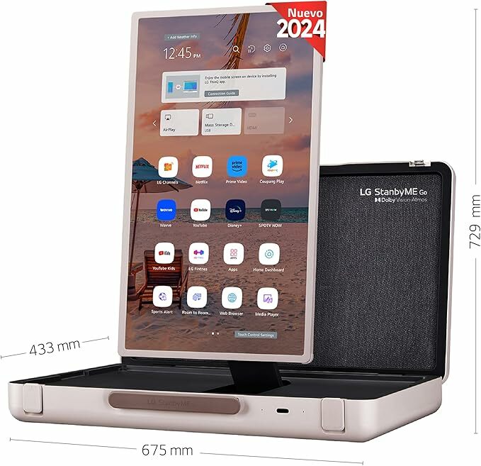 LG 27LX5QKNA 27", StanbyME GO, Smart TV, port&aacute;til e t&aacute;til, HDR, HDR Dolby Vision, Dolby Atmos