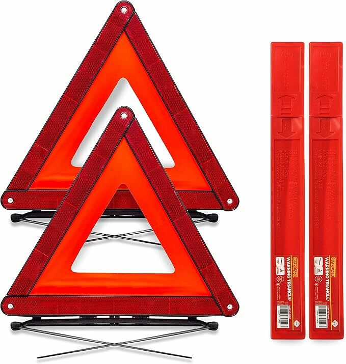 Triângulos carro homologados ECE reflexivo dobrável aviso de estrada pacote de 2