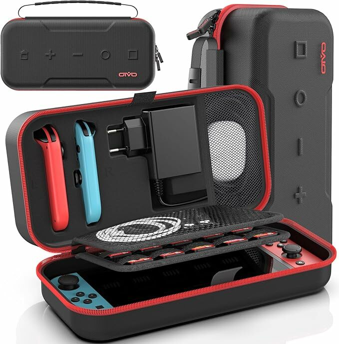 OIVO Capa para Nintendo Switch/OLED, capa de transporte para consola e acessórios Nintendo Switch