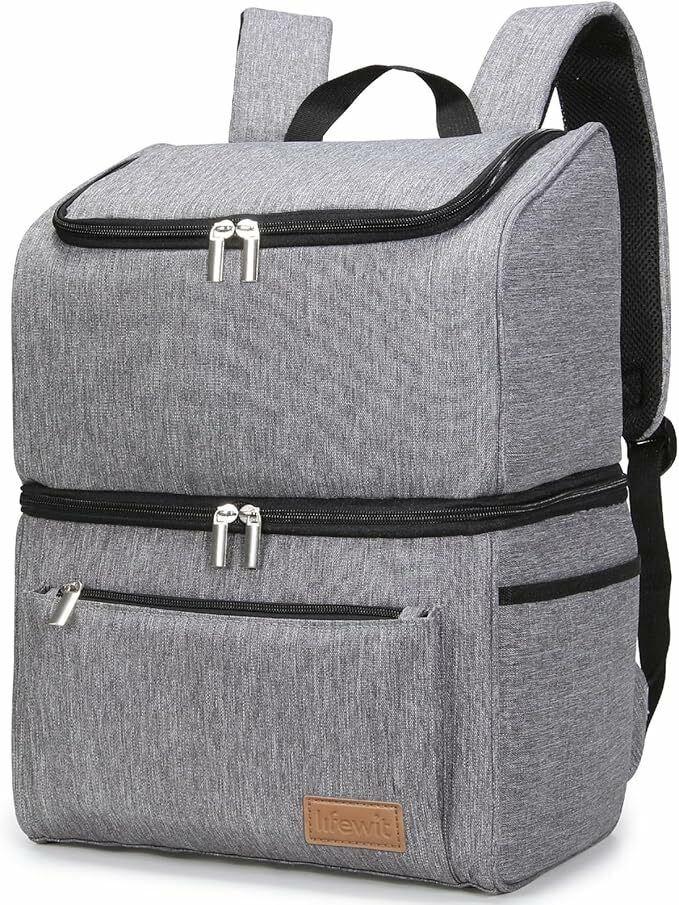Lifewit Mochila frigorífico 24 l (30 latas), mochila térmica grande