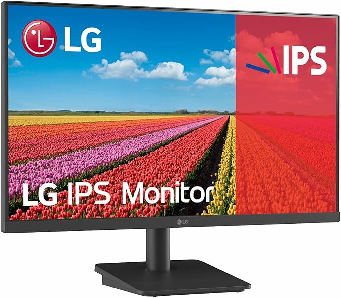 LG 24MS500-B Monitor Full HD, 24", ecrã IPS, (1920x1080), 16:9, 5 ms, 100 Hz, Black Stabilizer, modo de leitura, Flicker Safe