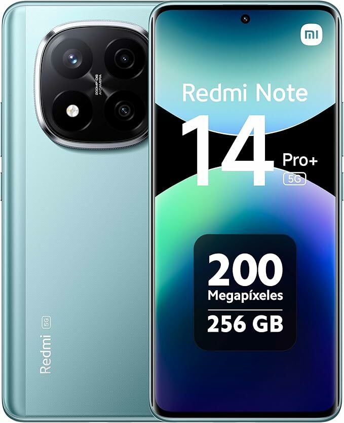Xiaomi Redmi Note 14 Pro+ 5G Smart Phone, 8 GB RAM 256 GB, ecrã AMOLED de 1,67