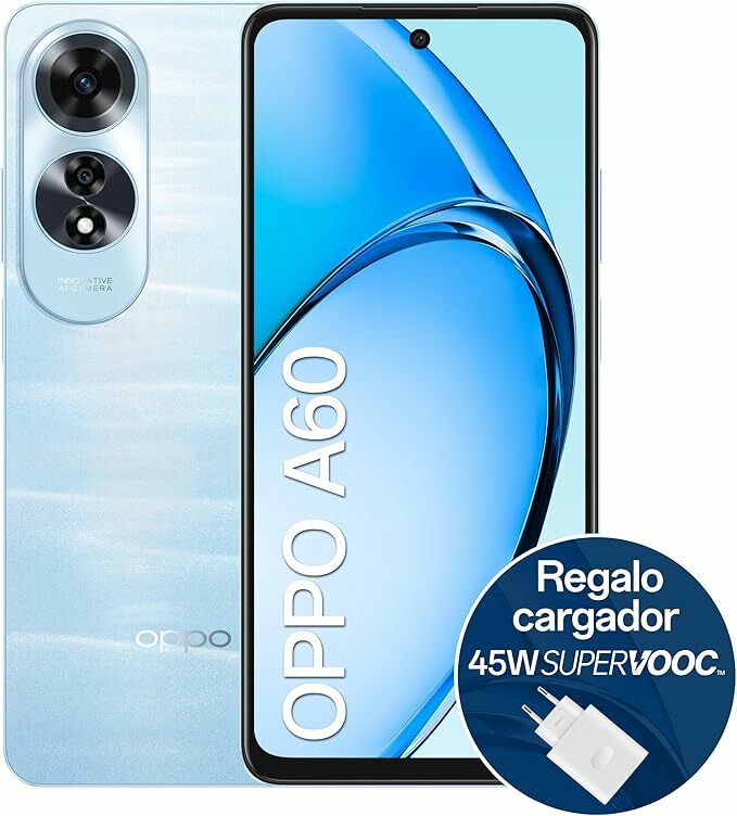OPPO A60 4G Smartphone livre, 16 GB (8 GB + 8 GB) 256 GB