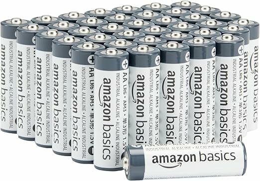 Amazon Basics - Pacote de 40 pilhas industriais alcalinas AA