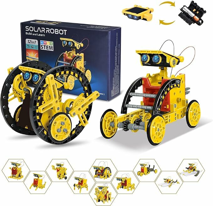 OMWay Robot Solar, kit robótico brinquedos crianças 7 8 9 10 anos, 12 em 1 jogos educativos ciência