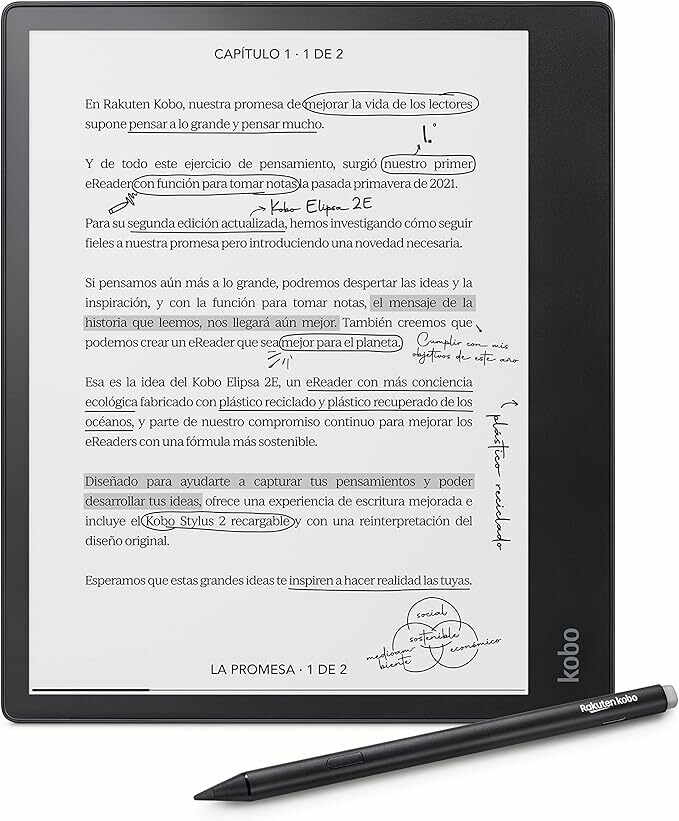 Kobo Elipsa 2E | eReader Ecrã táctil anti-reflexo