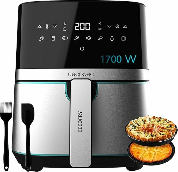 Cecotec Frigideira de ar de 5,5 l com acessórios