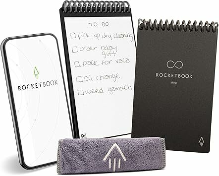 Rocketbook Mini caderno inteligente reutilizável e de bolso