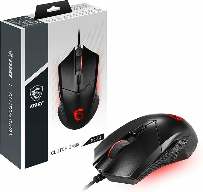 MSI Clutch GM08 Rato Gaming com sensor ótico 4200 dpi