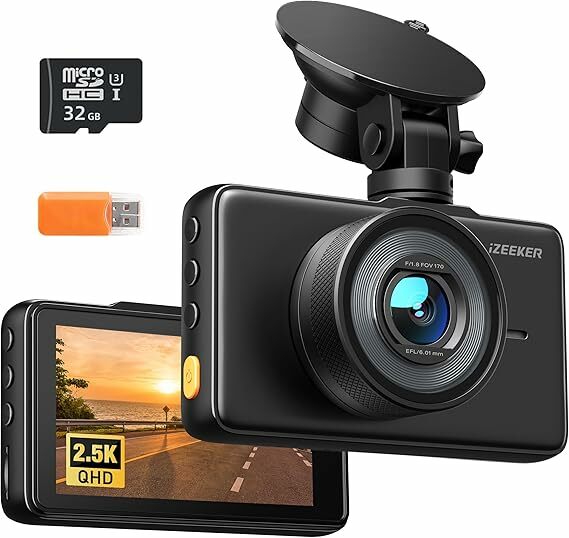 iZEEKER Câmara de carro FHD 1080P Dashcam