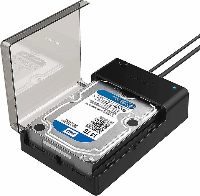 SABRENT Capa para SATA SDD/HDD de 2,5/3,5" | USB 3.0 | Suporta UASP e Trim | Instalação sem ferramentas, suporta até 22TB