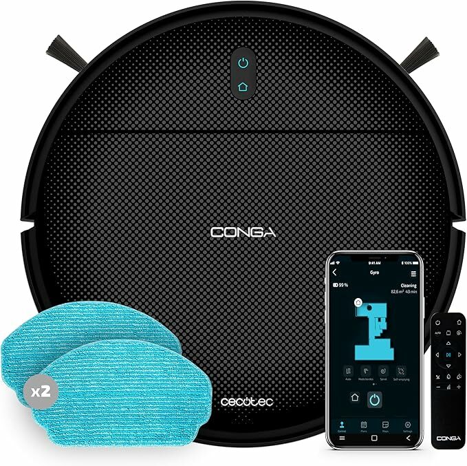 Cecotec Robot aspirador com navegação giroscópica Conga 999 Map X-Treme