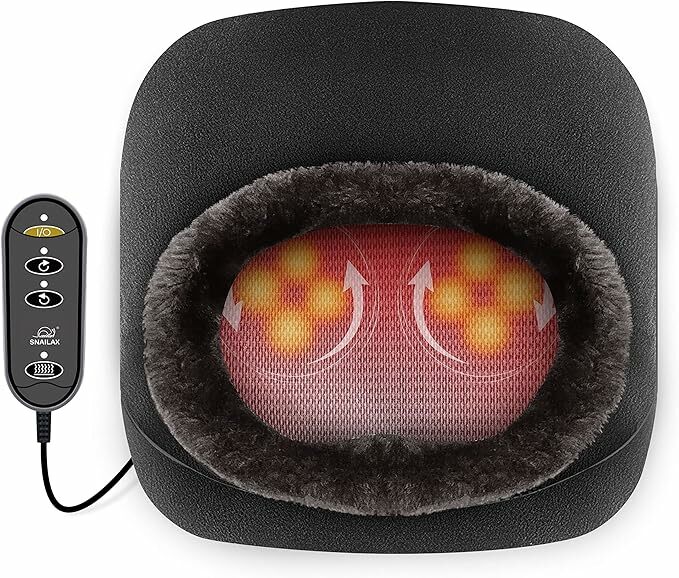 Snailax 2 em 1 Shiatsu Massajador de p&eacute;s com aquecimento