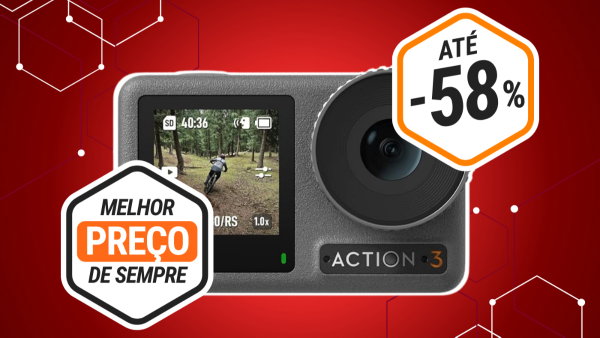 A câmara DJI Osmo Action 3 4K está com desconto 58% na Amazon: vale a pena?