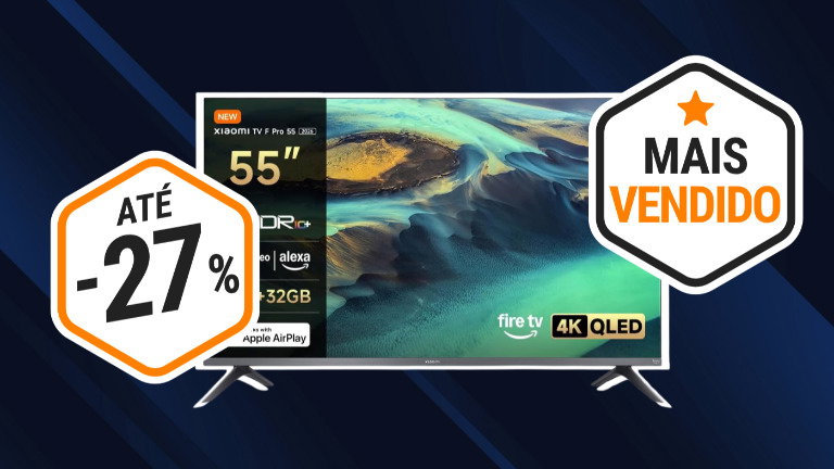 A smart TV XIAOMI TV F Pro 55" é a campeã de vendas e está por menos de 350 € na Amazon