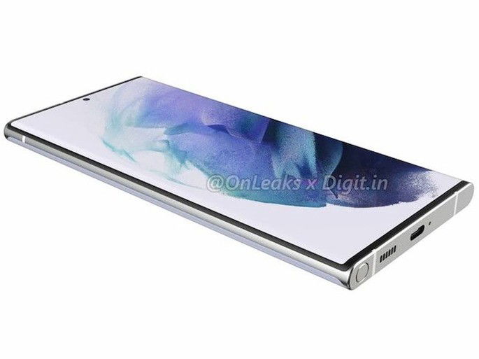 Renderizações do Samsung Galaxy S22 Ultra. Crédito: OnLeaks/Digit