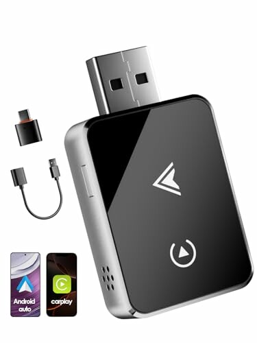 Adaptador Inalámbrico 2 en 1 CarPlay Android Auto