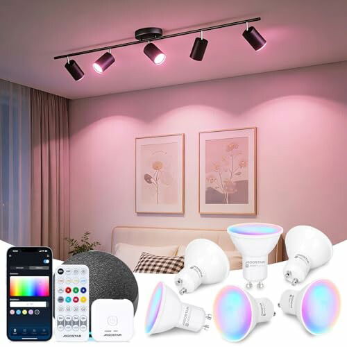 Aigostar Mesh Bombilla Bluetooth GU10 6,5W