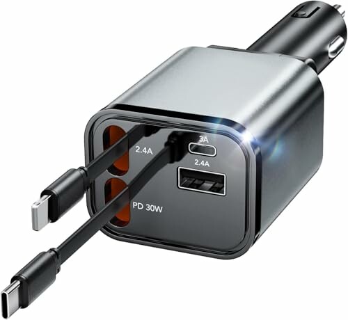 Aimtel Carregador Retráctil para Carro