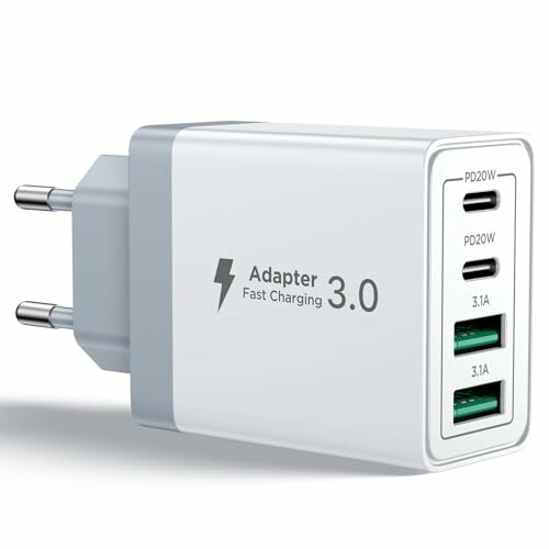 Aioneus Cargador USB C 40W 4-Puertos