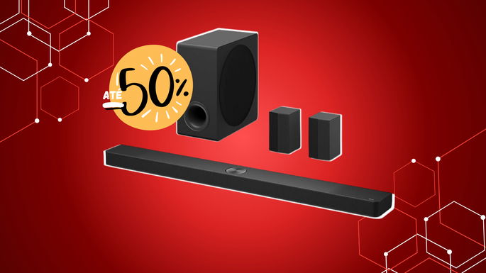 barra de som inteligente LG S90TR, com 49% de desconto