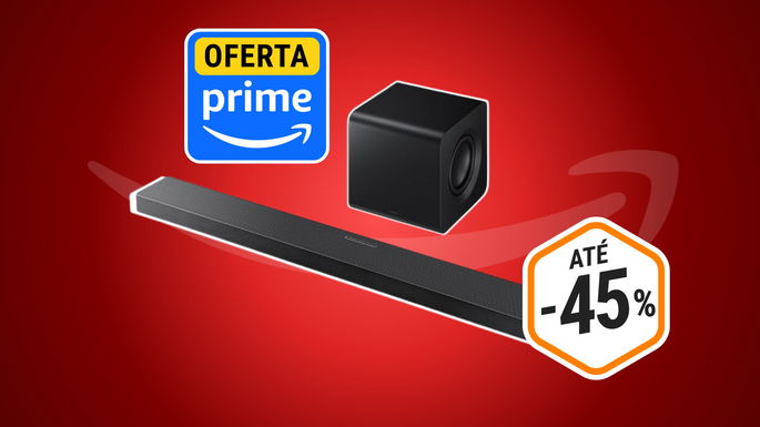 barra de som Samsung HW-QS700F/ZF, com 45% de desconto na Amazon