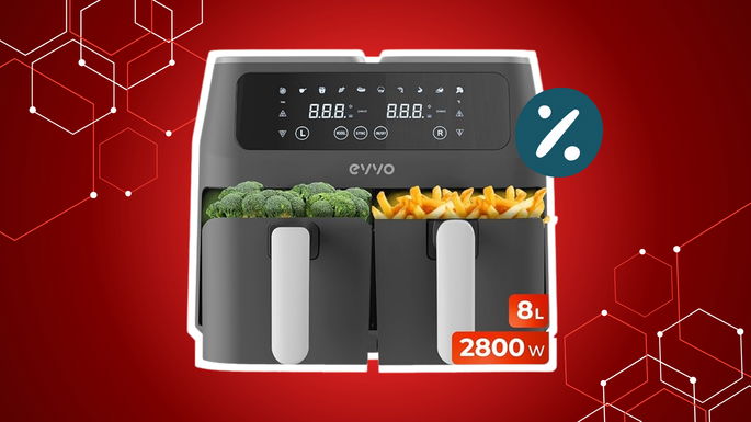 air fryer EVVO de 8 L