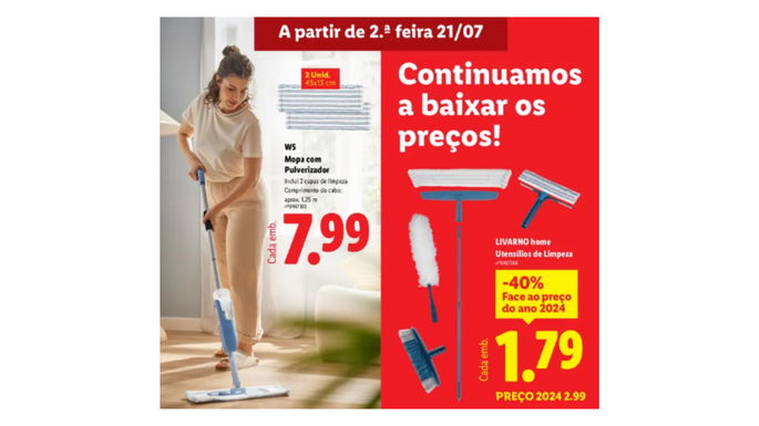 Mopa  com pulverizador no LIDL