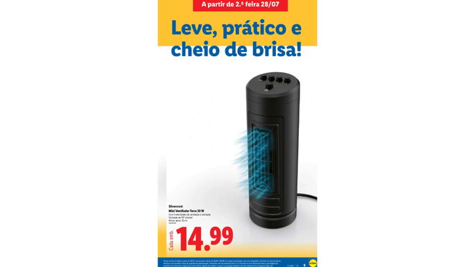Mini Ventilador Torre 30 W