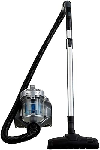 Amazon Basics Aspirador cil&iacute;ndrico sem saco, HEPA, 700 W, 1,5 L, preto