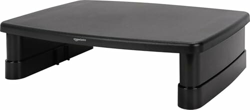 Amazon Basics Suporte de mesa retangular ajustável para monitor de computador
