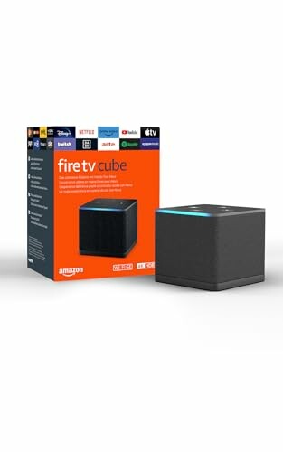 Amazon Fire TV Cube (última geração), 4K, Wi-Fi 6E, Alexa
