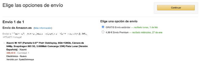 Amazon Portugal envios