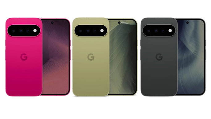 Google Pixel 11 com modelo rosa