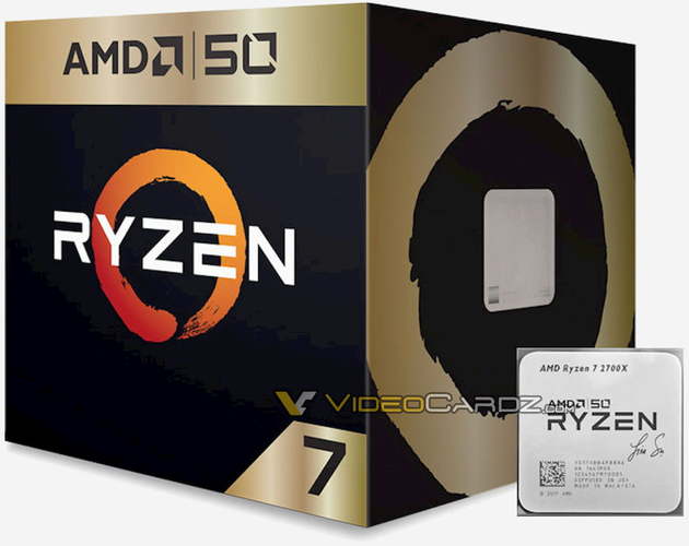 amd ryzen 2700x edição de aniversário 50