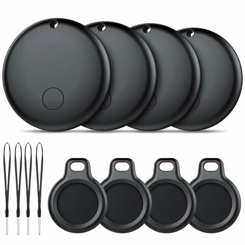Android Smart Tag 4 Pack Negro