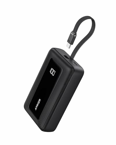 Anker Zolo Power Bank 20 000 mAh 30 W com cabo USB-C integrado