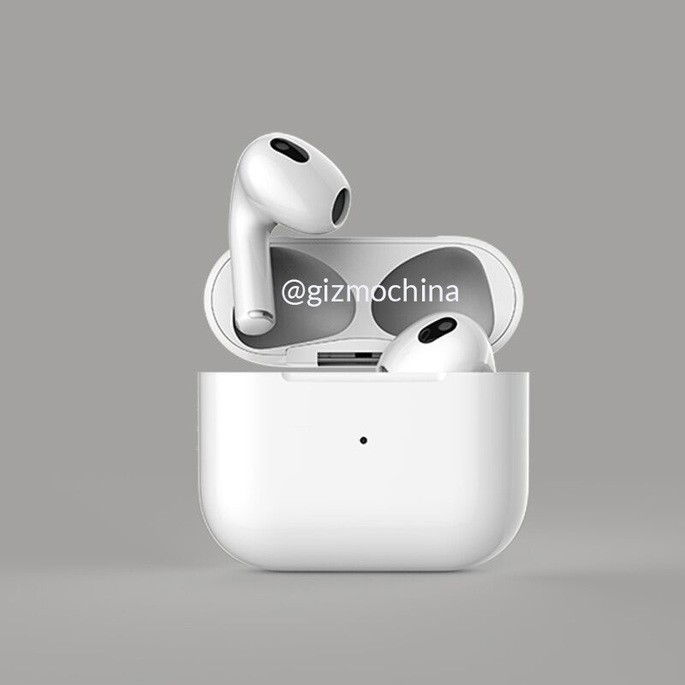 Alegado design dos AirPods 3